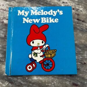 Vintage Sanrio 1982 My Melody's New Bike Book - Blue Cover